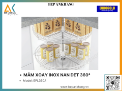 MÂM XOAY INOX NAN DẸT 360° EUROGOLD EPL360A - 800MM - INOX 304